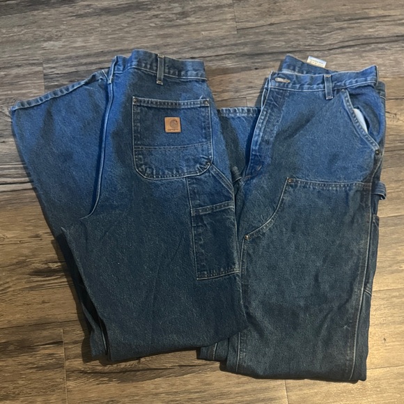 Carhartt Men's Relaxed Fit Blue Jeans - Picture 1 of 3